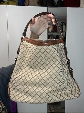 Gucci Diamante Canvas Hobo handbag.